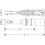 Hazet Torque Wrench 6281-2CTCAL 5-13Nm Tolerance 4% Insert Square 9 x 12mm