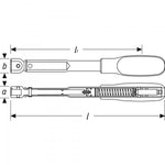 Hazet Torque Wrench 6391-25V 2-25Nm Tolerance 2% Insert Square 9 x 12mm