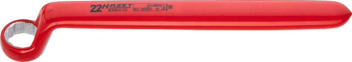 Hazet Single Box-End Wrench VDE 630KV-22 Outside 12-Point Profile 22mm