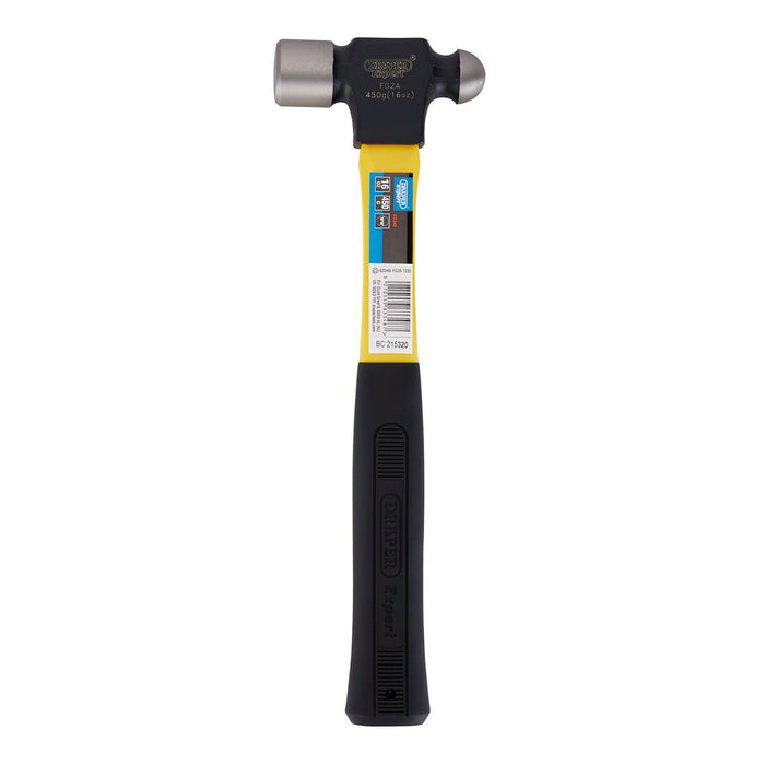 Draper Tools Expert Ball Pein Hammer with Fibreglass Shaft 450g/16oz 63348
