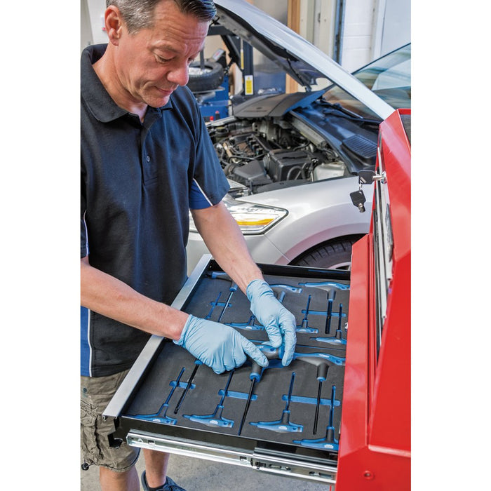 Draper Expert TX-STAR® T' Handle Key Set in 3/4 Drawer EVA Insert Tray, 7 Pce