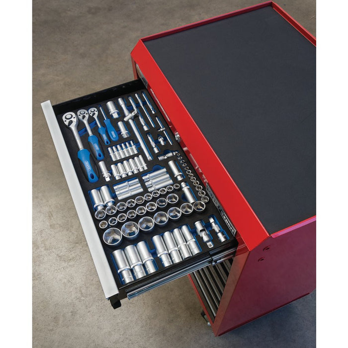 Draper Tools Socket Set in Full Drawer EVA Insert Tray 1/4