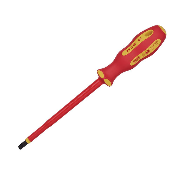 Draper Tools XP1000® VDE Plain Slot Screwdriver 6.5x150mm 64422