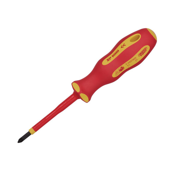 Draper Tools Ergo Plus XP1000® VDE PZ No.1 x 80mm Slot Screwdriver 64477