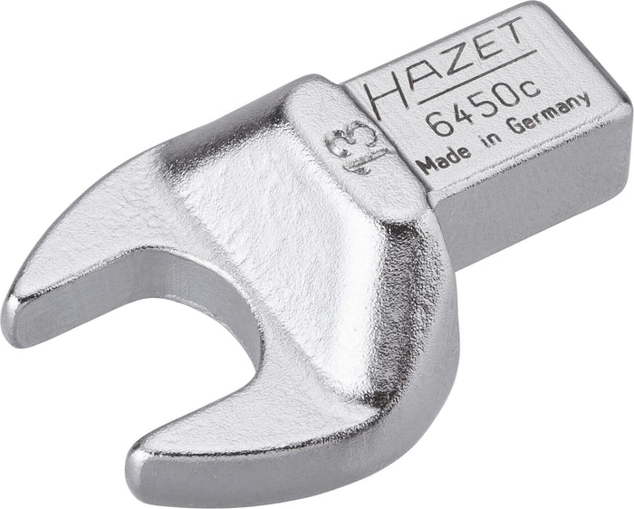 Hazet Insert Open-End Wrench 6450C-13 Insert Square 9 x 12mm Outside Hexagon Profile 13mm