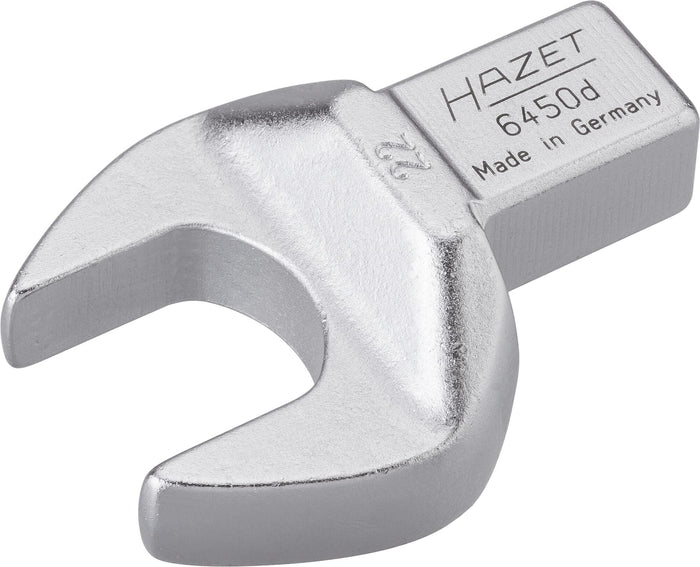 Hazet Insert Open-End Wrench 6450D-22 Insert Square 14 x 18mm Outside Hexagon Profile 22mm