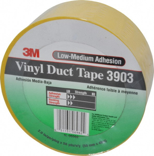 3M 3903 Vinyl Duct Tape Yellow 50.8mm x 45.72m * BOX OF 24 *