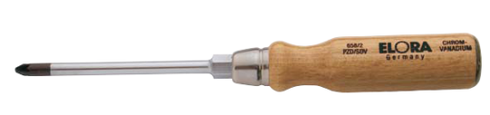 Elora Screwdriver with wooden handle supa-pozidriv 658-PZ 3