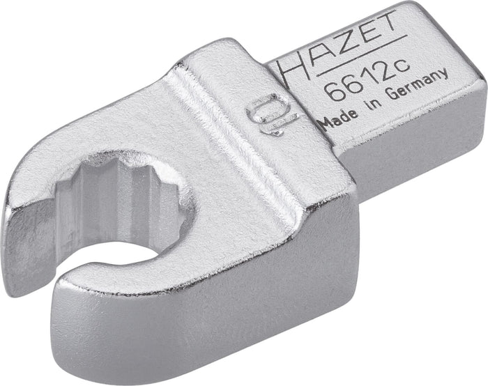 Hazet Insert Box-End Wrench Open 6612C-10 Insert Square 9x12mm Outside 12-Point Profile 10mm
