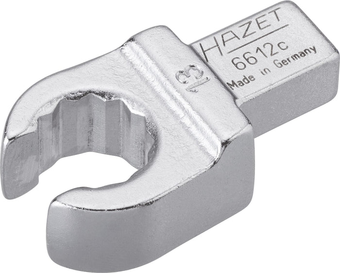 Hazet Insert Box-End Wrench Open 6612C-13 Insert Square 9x12mm Outside 12-Point Profile 13mm