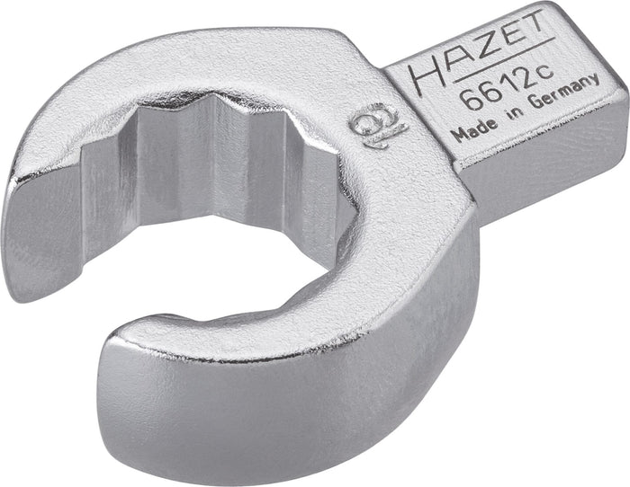 Hazet Insert Box-End Wrench Open 6612C-19 Insert Square 9x12mm Outside 12-Point Profile 19mm