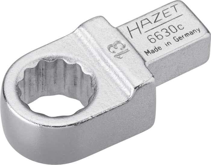 Hazet Insert Box-End Wrench 6630C-13 Insert Square 9 x 12mm Outside 12-Point Traction Profile 13mm