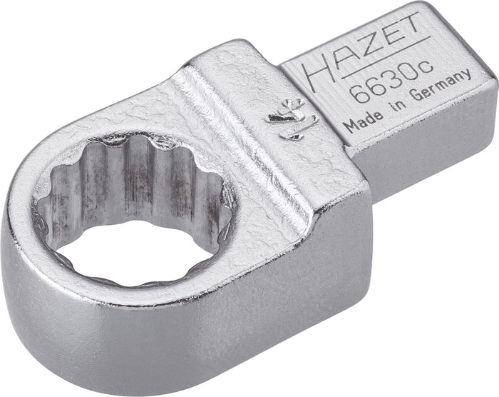 Hazet Insert Box-End Wrench 6630C-14 Insert Square 9 x 12mm Outside 12-Point Traction Profile 14mm