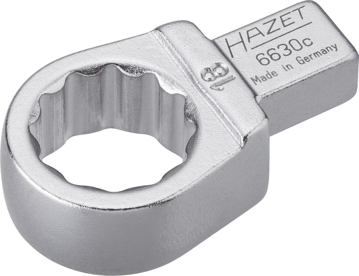 Hazet Insert Box-End Wrench 6630C-18 Insert Square 9 x 12mm Outside 12-Point Traction Profile 18mm