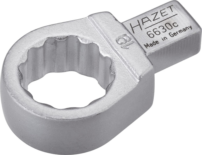 Hazet Insert Box-End Wrench 6630C-19 Insert Square 9 x 12mm Outside 12-Point Traction Profile 19mm