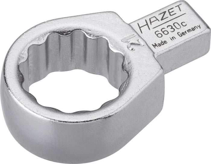 Hazet Insert Box-End Wrench 6630C-21 Insert Square 9 x 12mm Outside 12-Point Traction Profile 21mm
