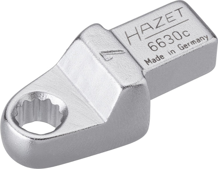 Hazet Insert Box-End Wrench 6630C-7 Insert Square 9 x 12mm Outside 12-Point Traction Profile 7mm