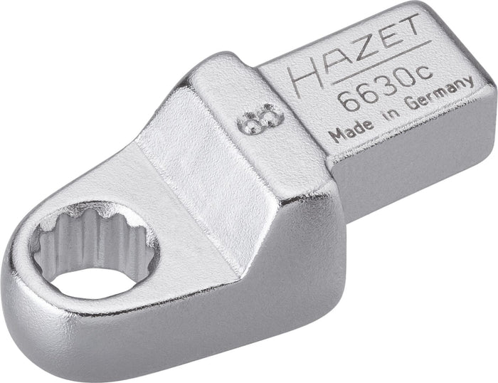 Hazet Insert Box-End Wrench 6630C-8 Insert Square 9 x 12mm Outside 12-Point Traction Profile 8mm