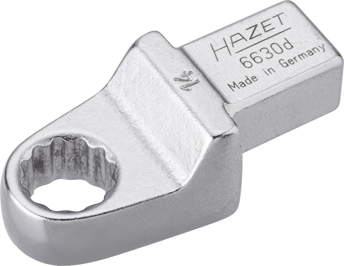 Hazet Insert Box-End Wrench 6630D-14 Insert Square 14 x 18mm Outside 12-Point Traction Profile 14mm