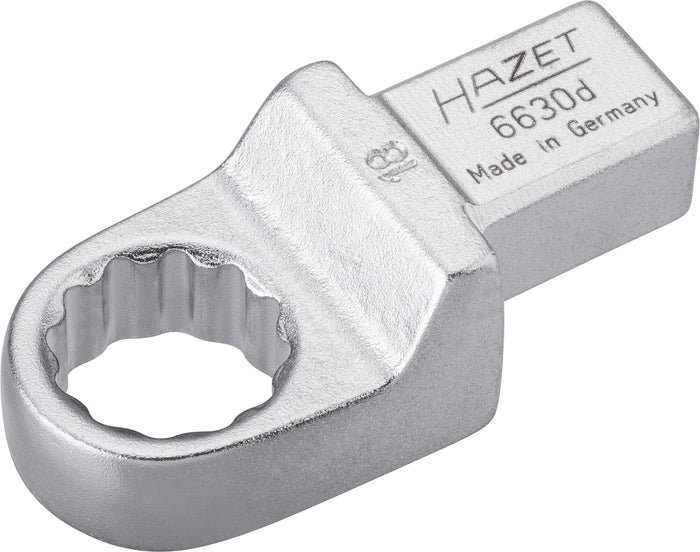 Hazet Insert Box-End Wrench 6630D-18 Insert Square 14 x 18mm Outside 12-Point Traction Profile 18mm