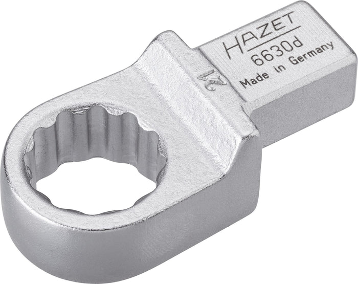 Hazet Insert Box-End Wrench 6630D-21 Insert Square 14 x 18mm Outside 12-Point Traction Profile 21mm