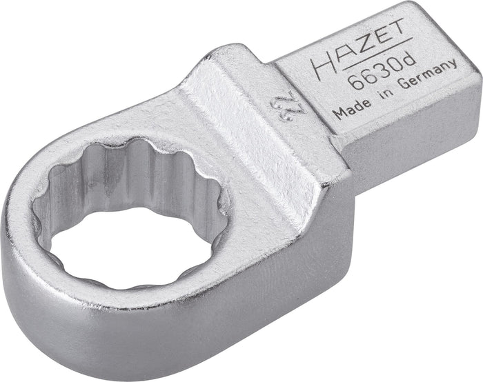 Hazet Insert Box-End Wrench 6630D-22 Insert Square 14 x 18mm Outside 12-Point Traction Profile 22mm