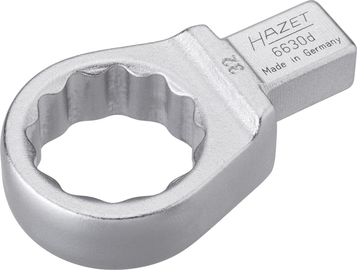 Hazet Insert Box-End Wrench 6630D-32 Insert Square 14 x 18mm Outside 12-Point Traction Profile 32mm