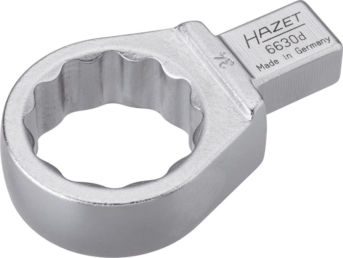Hazet Insert Box-End Wrench 6630D-34 Insert Square 14 x 18mm Outside 12-Point Traction Profile 34mm