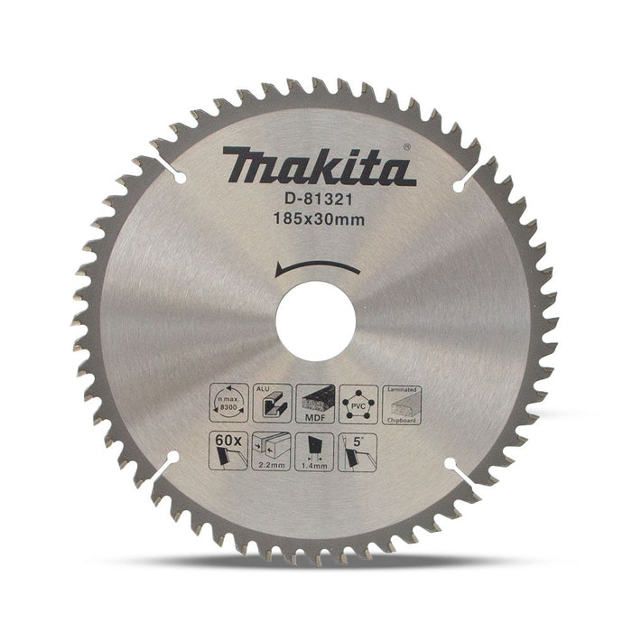 Makita Multi Cut TCT Saw Blade 185mm x 30 x 60T
