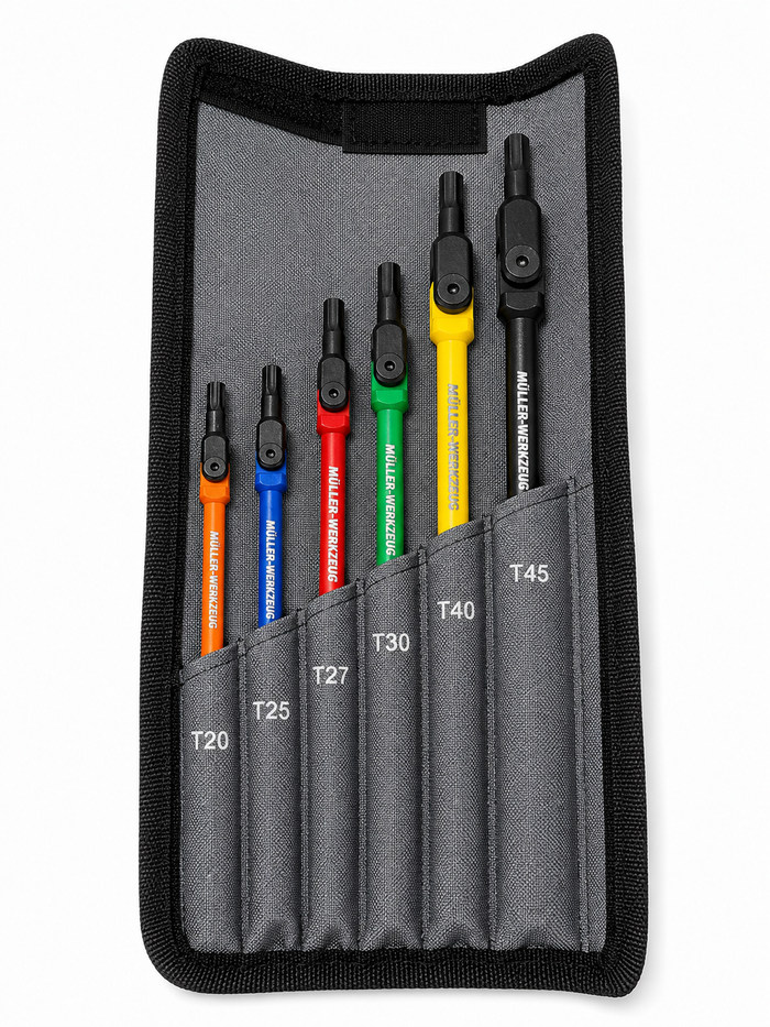 Mueller 545 700 Joint Torx Key Set 6 Pce T20-T45
