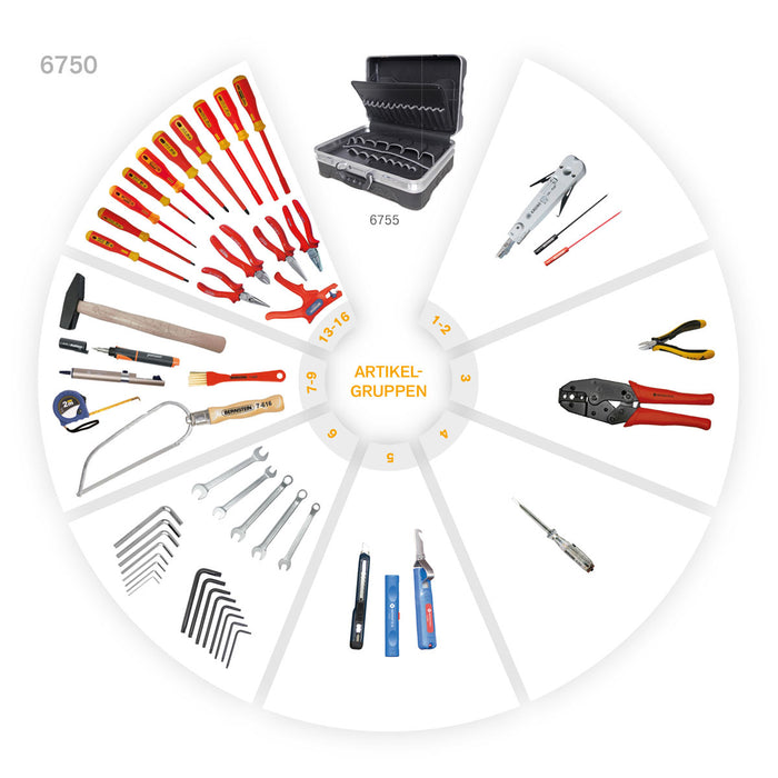 Bernstein SECURITY Service Tool Case with 55 Piece Set