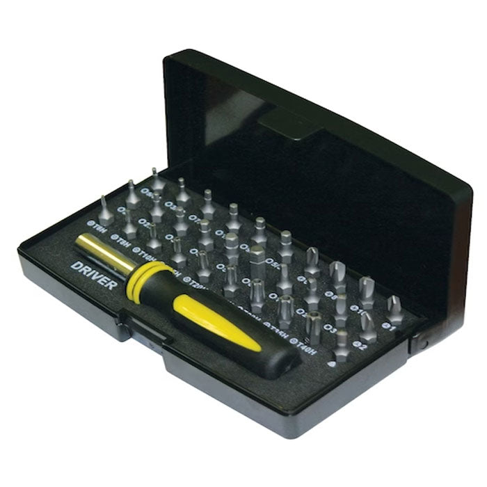 Stanley 3Pc Screwdriver Set Tamperproof Bit Set W/ Driver