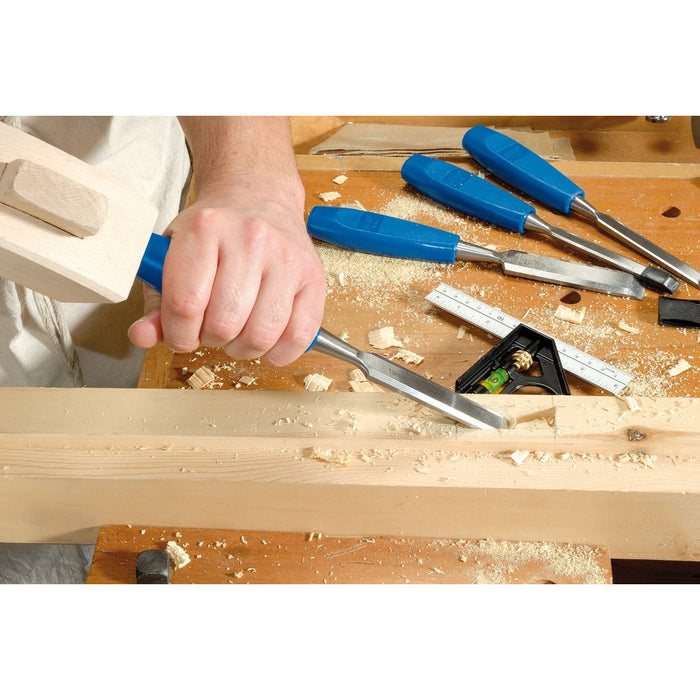 Draper Tools Bevel Edge Wood Chisel Set 4 Piece 69619