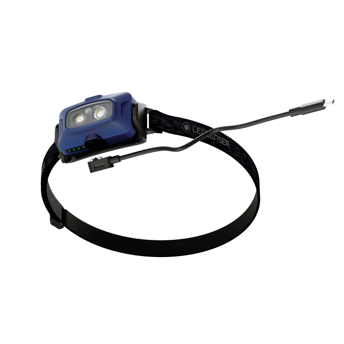 Ledlenser HF4R Core 500lm Rechargeable IP68 Flood & Spot Beam 72gm Headlamp Blue