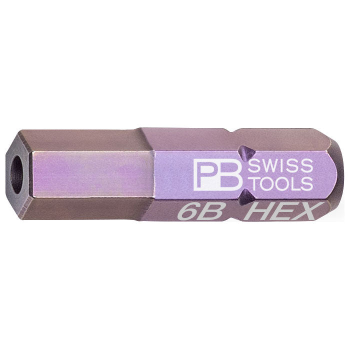 PB Swiss C6 210B Hex with Bore Hole PrecisionBit C6 6.3 (1/4