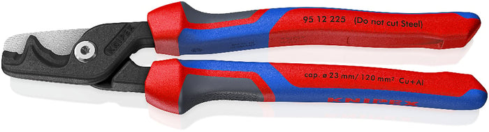 Knipex 95 12 225 StepCut XL Cable Shears with Step Cut