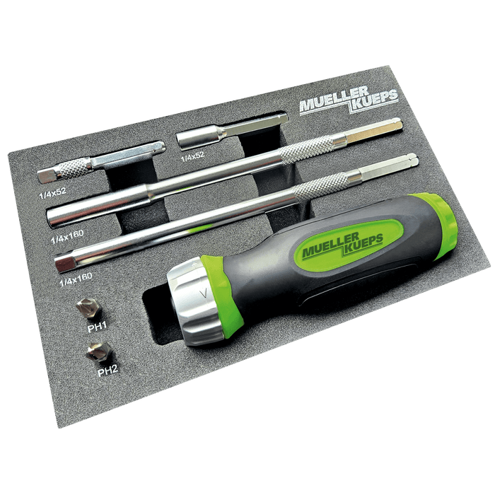 Mueller 706 070 Ratcheting Screwdriver Set, 7 Pce