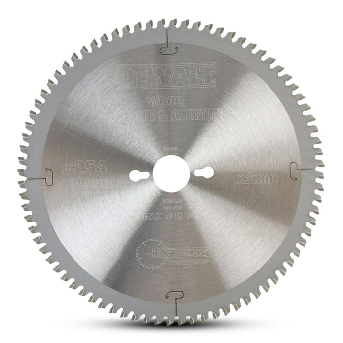 Dewalt Extreme Workshop Circular Saw Blade TCG 254mm X 80T