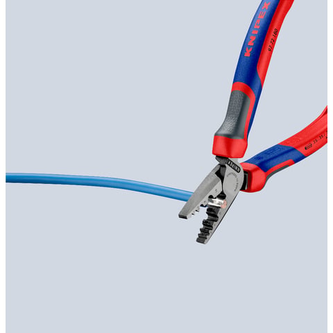 Knipex 97 72 180 Crimping Pliers for Wire Ferrules
