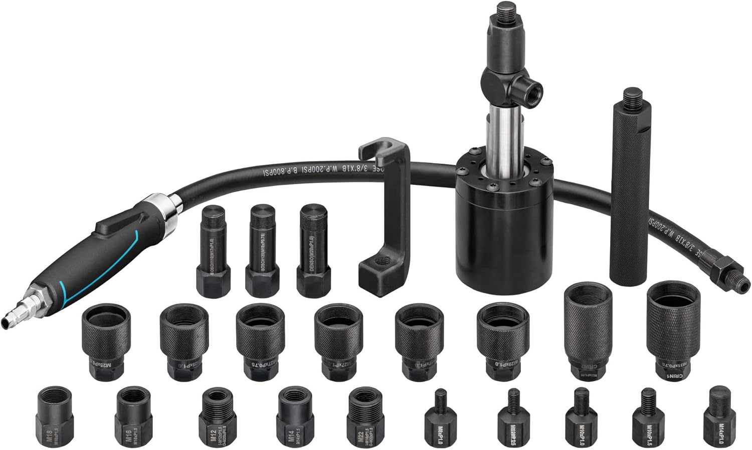Hazet 9098/24 Injector Sliding Hammer Compressed Air, 24 Pce For