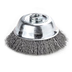 Lessmann Cup Brush Dia 75mm Steel Wire STA Crimped 0.35mm Thread M14
