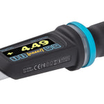 Hazet 1/4in Electronic Torque Wrench Built-In Angle Gauge 7281-2STAC 2.5-25Nm 1.85-18.5 Lbf.FT 