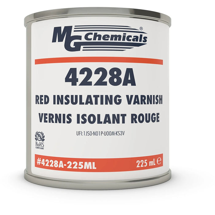 MG Chemicals 4228A Red Insulating Varnish, 225ml
