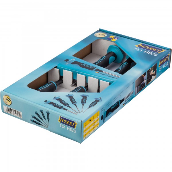 Hazet 5 Pce Drift Pin Set 751Hs/5 150mm