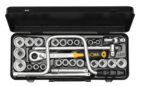 Elora Socket Set 1/2in hexagon 28 Pce AF 771-LAMU