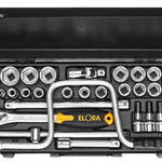 Elora Socket Set 1/2in hexagon+inside-hexagon 31 Pce 10-32mm 771-LIMU