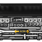 Elora Socket Set 1/2in hexagon 23 Pce 3/8in-1.1/4in AF 771-OK LAK