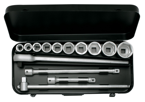 Elora Socket Set 3/4in bi-hexagon 14 Pce 22-50mm 770-S10 MZ