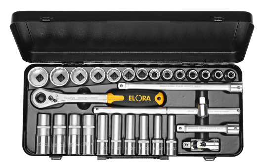 Elora Socket Set 1/2in bi-hexagon 29 Pce 10-32mm 770-LTK