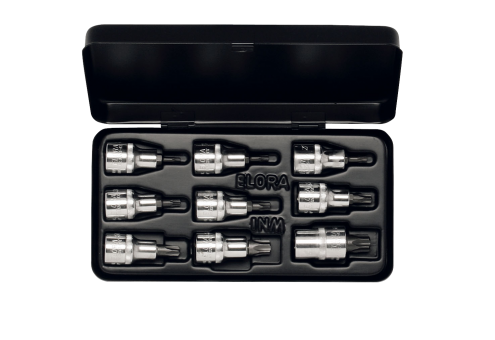 Elora Socket Set 1/2in TORX® 9 Pce 20-60mm 770-TTX